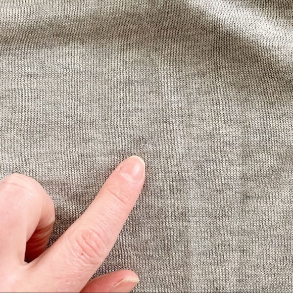 Vince Silk & Cashmere V-Neck Sweater Grey Small - Picture 10 of 11